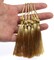 100 Pieces Light Gold 13cm/5-Inch Silky Handmade Soft Tassels Floss Bookmark Tassels with 2-Inch Cord Loop for Jewelry Making, DIY Projects, Bookmarks